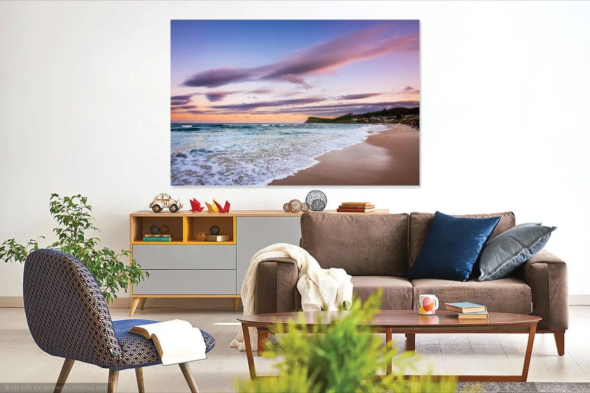 Afternoon Delight wall art set in a casual living area