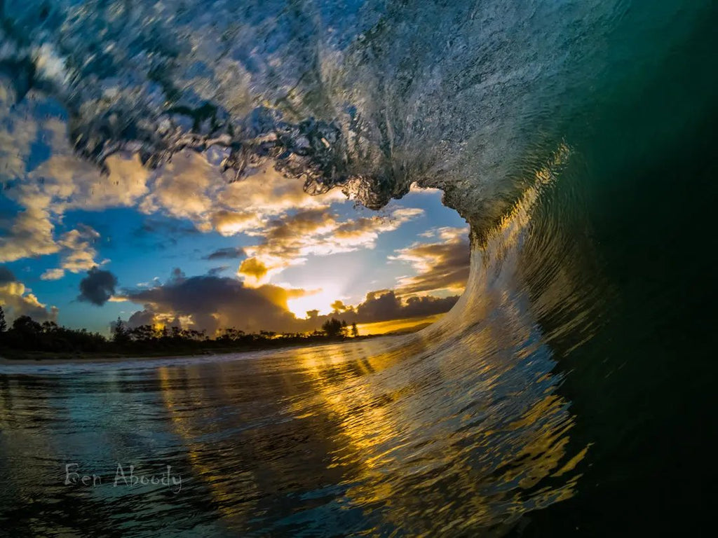 Bay Barrels at sunset