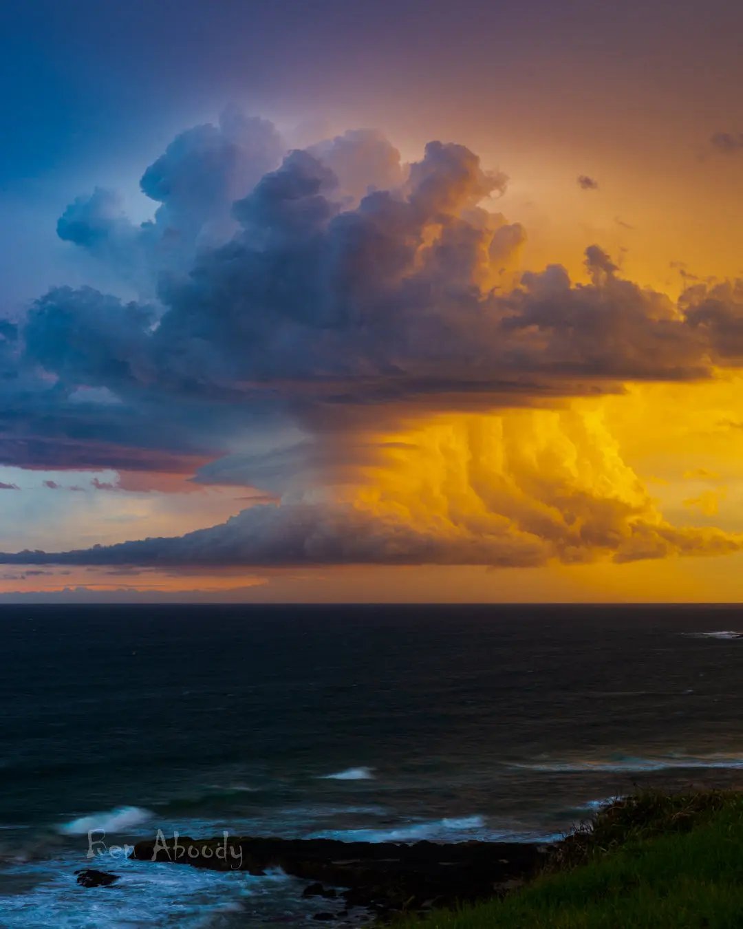Supercell storm cloud