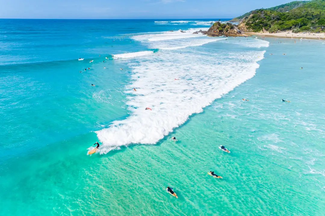 The Pass, Byron Bay famous surf break