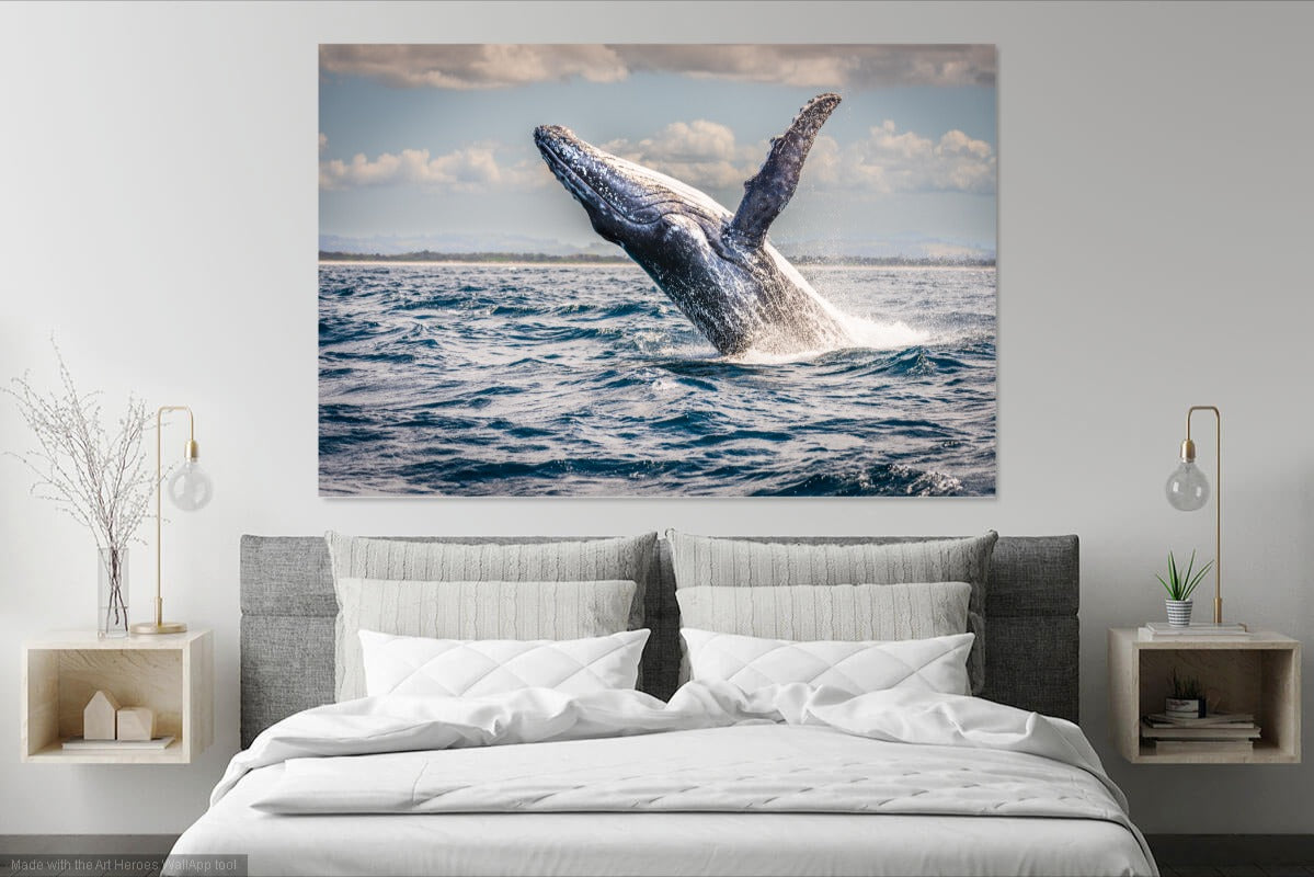 Humpback Breach wall art