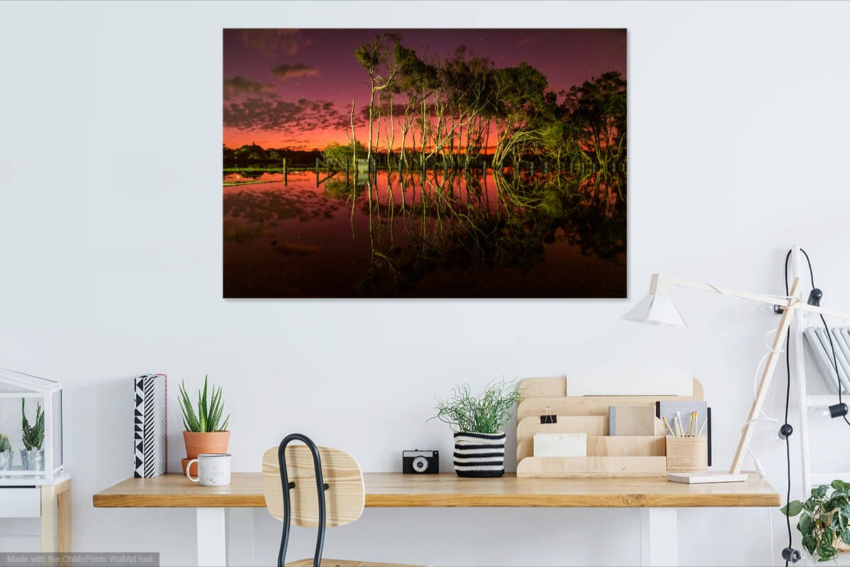 Lake Ainsworth Reflections wall image