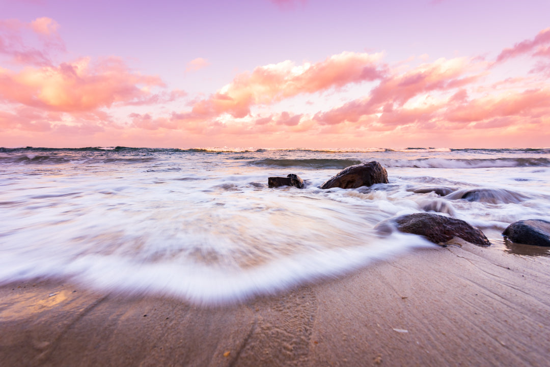 Lennox Beach Slow Shutter Sunset