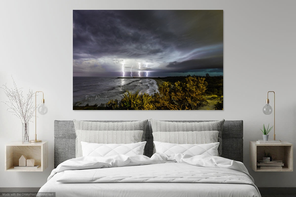 Lightning North Wall Ballina - Ben Aboody Photography