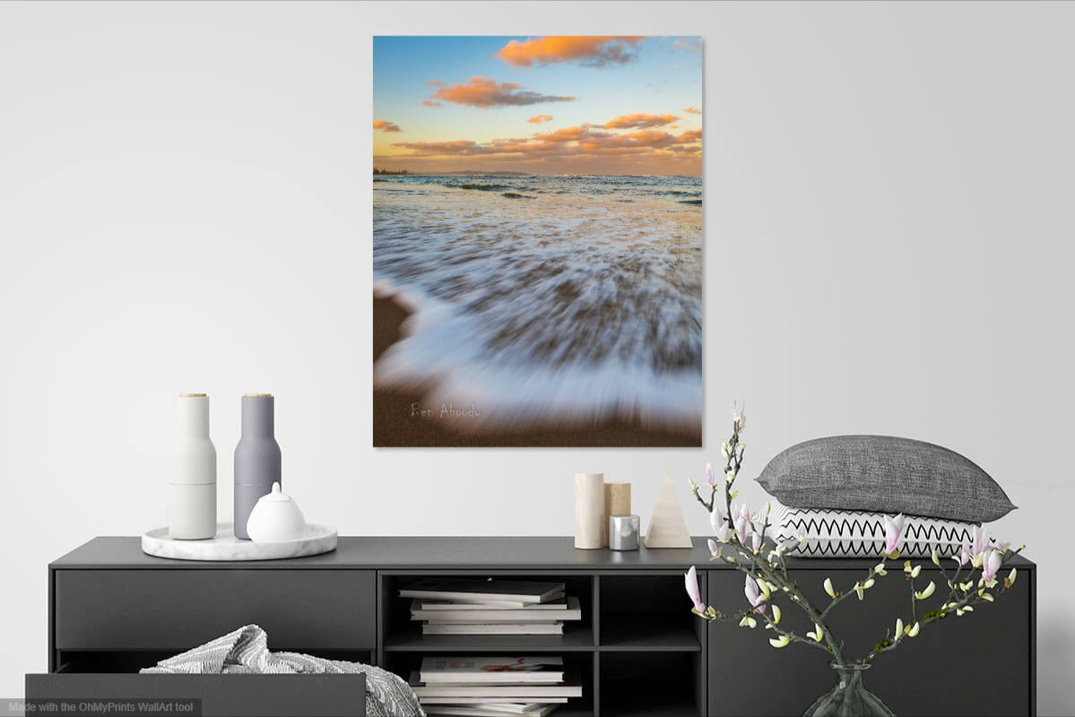 Slow Shutter Beach Sunset wall image