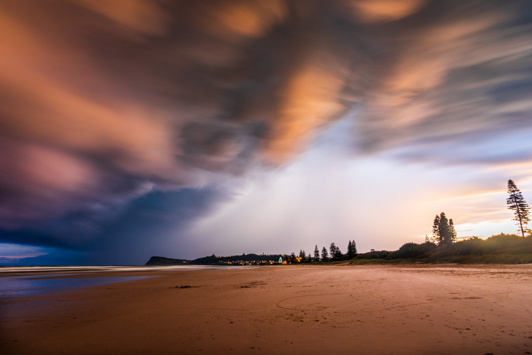 Slow Shutter Clouds 7 Mile Beach