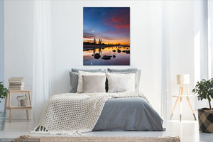 Sunset reflection Lennox Head Boat Channel wall image